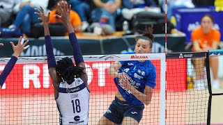 ALL quotMEGA RALLYquot of the match Conegliano  Milano in Courmayeur Cup  Lega Volley Femminile 202425 [upl. by Amiaj]