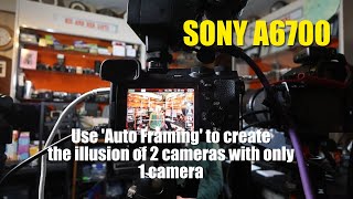 Sony A6700 Auto Framing in use [upl. by Sina]