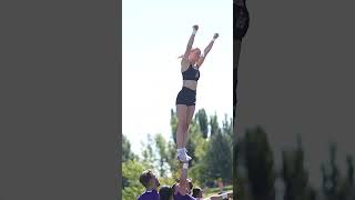 One are rewinds rewind onearm viralvideo cheerleading worlds stunting cheerleadingstunts [upl. by Natalie393]