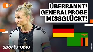 Deutschland – Sambia Highlights  Freundschaftsspiel  sportstudio [upl. by Atiuqal]