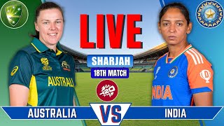 India vs Australia Women Live  Live Cricket Match Today  Womens T20 World Cup  IND vs AUS [upl. by Senior159]