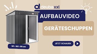 Aufbauvideo  Gardebruk® Geräteschuppen aus Metall 181x162x86cm [upl. by Aissilem486]