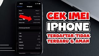 Cara Cek imei iPhone Terdaftar atau Tidak TERBARU 2024 beli bekas jadi aman [upl. by Noir]