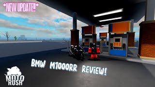 NEW UPDATE BMW M1000RR Review  Motorush  Roblox [upl. by Bartolome]