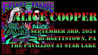 Alice Cooper  September 3rd 2024  Burgettstown PA  The Pavillion at Star Lake BEST AUDIO [upl. by Geneva]