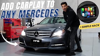 You Can Easily Add CarPlay To Any Mercedes With This Simple Trick [upl. by Feliks]