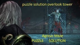 Castlevania Lords of Shadow 2 Agreus Maze Puzzle Solution overlook Tower [upl. by Alexandra]