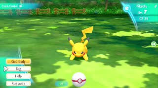 Shiny Pikachu Male  Pokémon Lets Go Pikachu amp Eevee [upl. by Zipah]