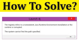 Fix The Registry Refers to a Nonexistent Java Runtime Environment Installation Error Windows 1087 [upl. by Gottlieb206]