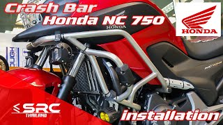 Honda NC 750 Crash Bar Install [upl. by Rodavlas]