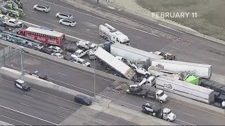 NTSB releases factual report on February 2021 133car fatal pileup crash on I35W in Fort Worth [upl. by Uke]