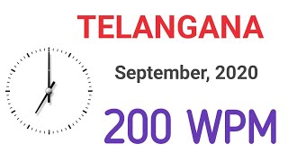 TELANGANA STATES SHORTHAND ENGLISH DICTATION  200 WPM OF SEPTEMBER 2020 PAPER1 [upl. by Hedva534]