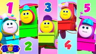 Five Little TrainsTrain Song amp More Nursery Rhymes for Children [upl. by Esylle]