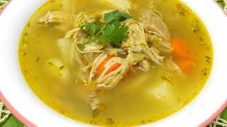 Sopa de Pollo Boricua Puerto Rican Chicken Soup [upl. by Nesnah]