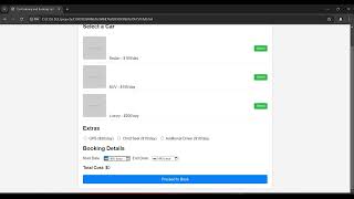 CREATE A CAR BOOKING SSYTEM [upl. by Leahplar]