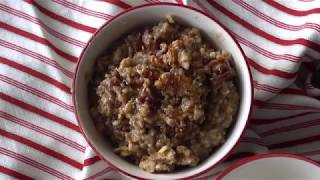 Slow Cooker Vegan Eggnog Oatmeal [upl. by Gnap]