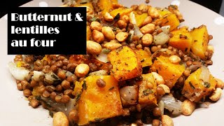 Butternut amp lentilles au four un délice  VEGAN [upl. by Seow215]