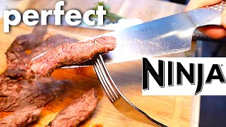 FAST Air Fryer STEAK with easy Chimichurri sauce Ninja Foodi Max airfryer recipe [upl. by Sakul217]