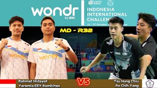 Indonesia International Challenge 2024 Badminton  HidayatRambitan INA vs ChiuYang TPE [upl. by Emirej]