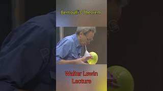 Understanding Bernoullis Theorem Walter Lewin Lecture shorts physics [upl. by Dlaniger102]