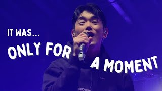 ONLY FOR A MOMENT  Eric Nam 에릭남  Calgary  House on a Hill Tour  Oct 30 2023 ericnam [upl. by Candie]