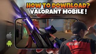 HOW TO DOWNLOAD VALORANT MOBILE   iOS amp Android  Valorant Mobile [upl. by Deloria]