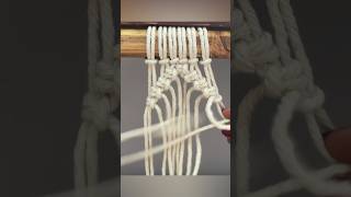 Easy Macrame Pattern Using Lark’s Head Knots [upl. by Tabbatha]