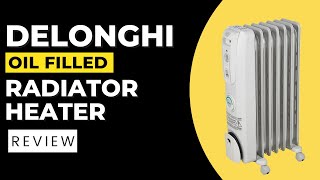 DeLonghi Oil filled Radiator Heater Review Pros amp Cons Explained [upl. by Nymsaj698]