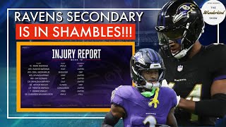 With more injury reports coming out the Ravens could find themselves in a WORLD OF PROBLEMS 1277 [upl. by Nodnas]