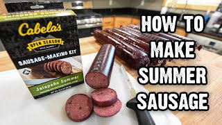 How to Make Summer Sausage  How to process venison  Field to Fork Part 6 [upl. by Jaquith]