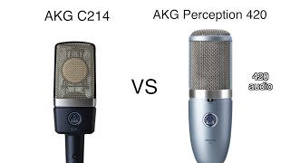 AKG C214 vs AKG Perception 420 Review and Test [upl. by Barstow460]