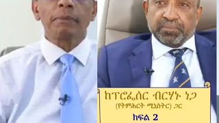 Lualawi Media Part 2 with Dr Berhanu Nega  About Current Ethiopian Politics [upl. by Helsa]