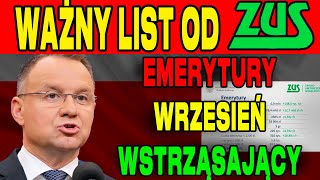 LIST Z ZUS DLA EMERYTÓW I RENCISTÓW JAKIE SĄ 2 WAŻNE INFORMACJE O WYPŁATACH W TEN PIĄTEK [upl. by Av143]