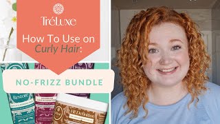 How To Use TréLuxe NoFrizz Define amp Shine Bundle on Curly Hair [upl. by Hiltan]