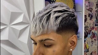 Cómo hacer un MID FADE EN V comprimido DEGRADADO MEDIO EN V corte en tendencia paso a paso 💈🔥😱 [upl. by Llevad]