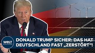 quotOBERSTER HASENSCHÜTZERquot TRUMP kritisiert deutsche Energiepolitik Windräder „zerstören“ Deutschland [upl. by Kirven]