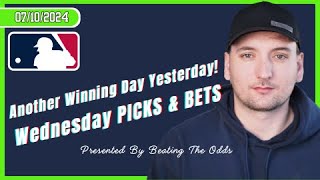 4th STRAIGHT Winning Day Yesterday 4 MLB Picks and Best Bets for July 10th 2024 [upl. by Annahc305]