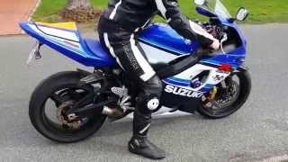 Suzuki GSXR 750 K5 Sound without Muffler flyby [upl. by Charbonnier]