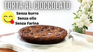 TORTA CIOCCOLATO DIVINA Senza burro senza olio e senza farinaSi scioglie in bocca RICETTA DI GABRI [upl. by Glaser]