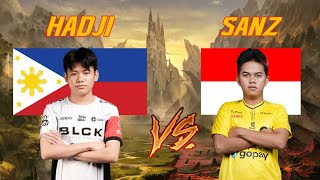 BLACKLIST HADJI VS ONIC SANZ  BEST MID LANER MPL CHAMPIONS [upl. by Gelasius963]