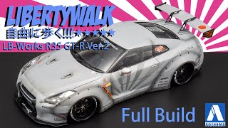 124 LB Works R35 GTR Ver2 full build Aoshima 054031 [upl. by Romeu]