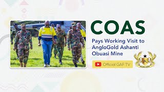 COAS Pays Working Visit to AngloGold Ashanti Obuasi Mine [upl. by Trubow686]