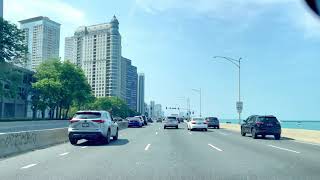 CHICAGO ｜From E Wacker Drive through S DuSable Lake Shore Drive to N Ridge Ave [upl. by Turino]