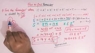 How to find Remainder When 1234567100 is divided by 14 [upl. by Hulbig]