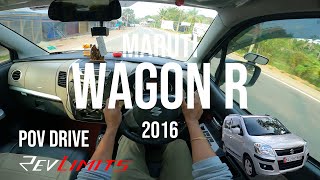 2016 MARUTI SUZUKI WAGON R BS3  VXI  1L 67BHP  POV Drive 22  RevLimits [upl. by Winton640]