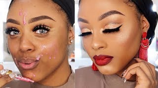 VALENTINES DAY MAKEUP TUTORIAL  DATE NIGHT MAKEUP  WOC [upl. by Rhonda878]