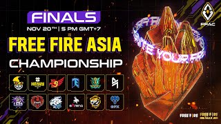 ENG Free Fire Asia Championship  Finals  Free Fire Esports [upl. by Lotz]