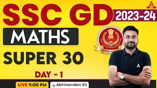 SSC GD 202324  SSC GD Maths Classes By Abhinandan Sir  Super 30 Day 1 [upl. by Olympie200]