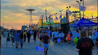 New York Live Coney Island Brooklyn Thanandas World [upl. by Aekan]