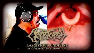 Cryptopsy  Lascivious Undivine  One Take Vocal Performance  Throat Cam Edition [upl. by Mailand]